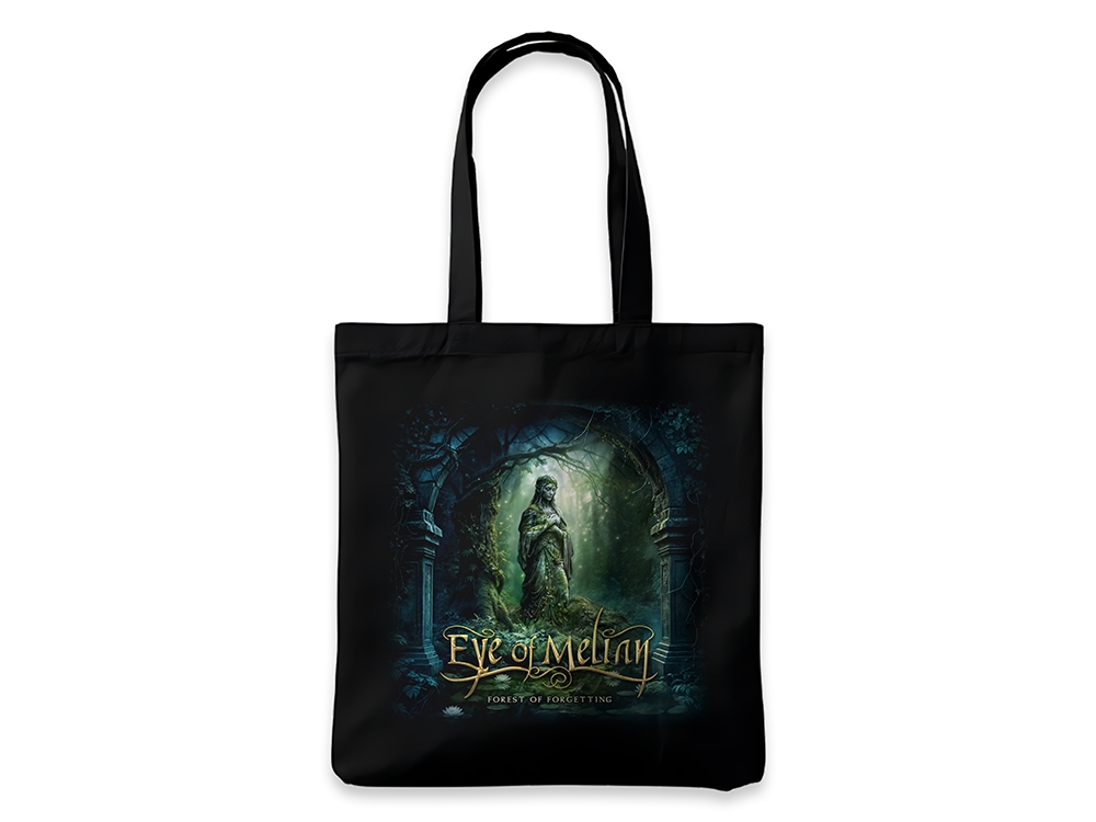 The Forest Tote Bag Black heavy cotton