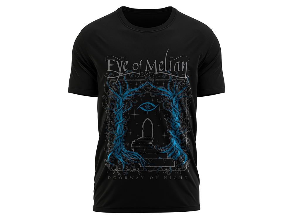 Doorway Of Night T-shirt Black T-shirt with frontprint 