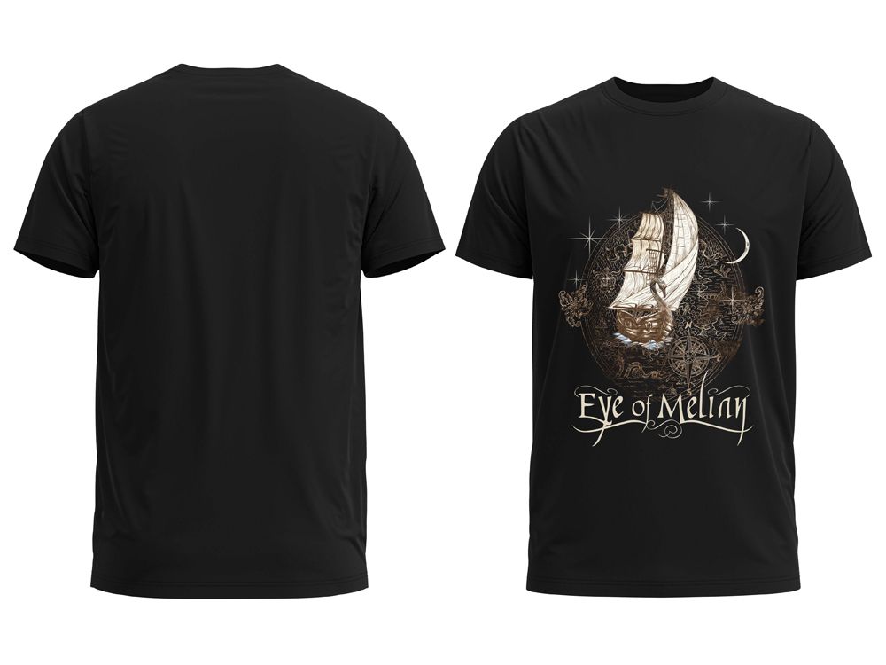 The Journey t-shirt Black t-shirt with frontprint